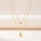 Zoravelle – Collana Goccia Doppia a Strati