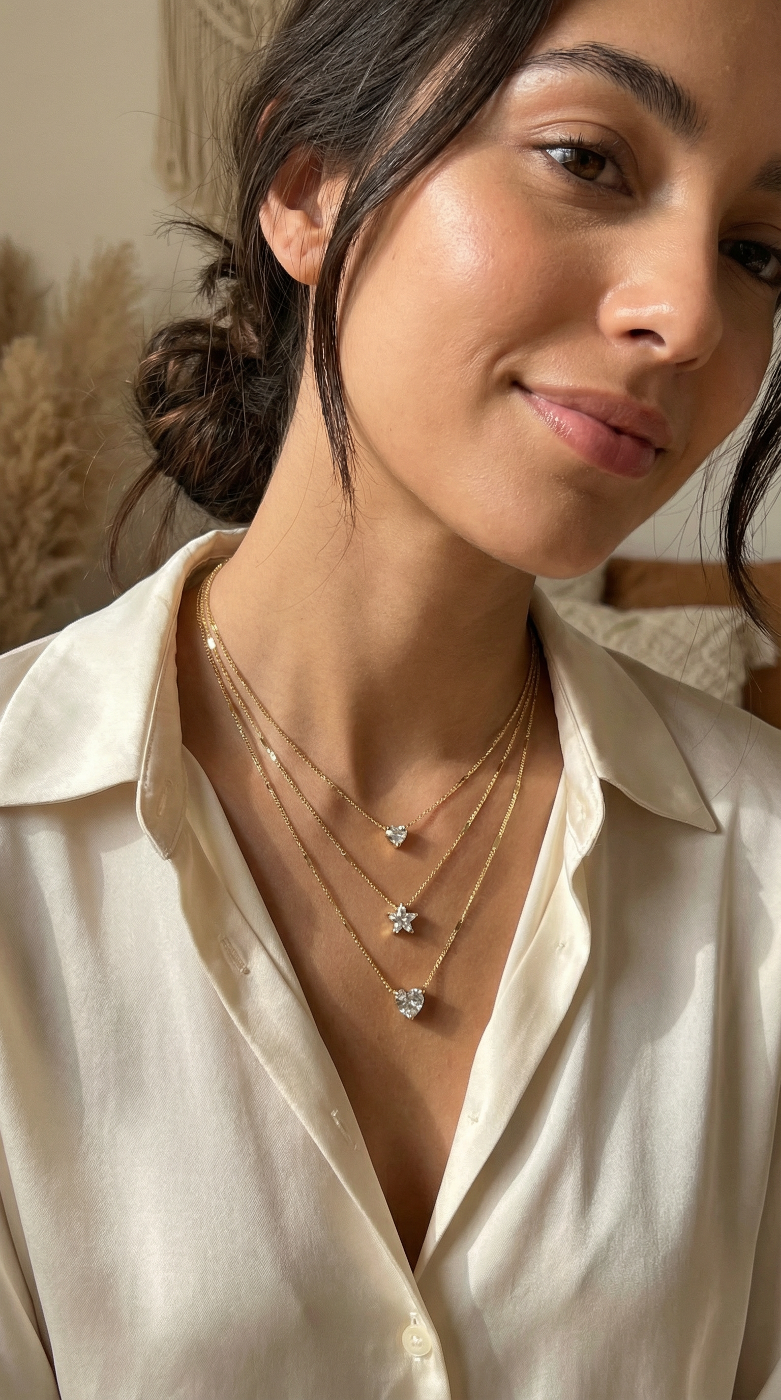 Zoravelle – Lumière Layered Zircon Necklace