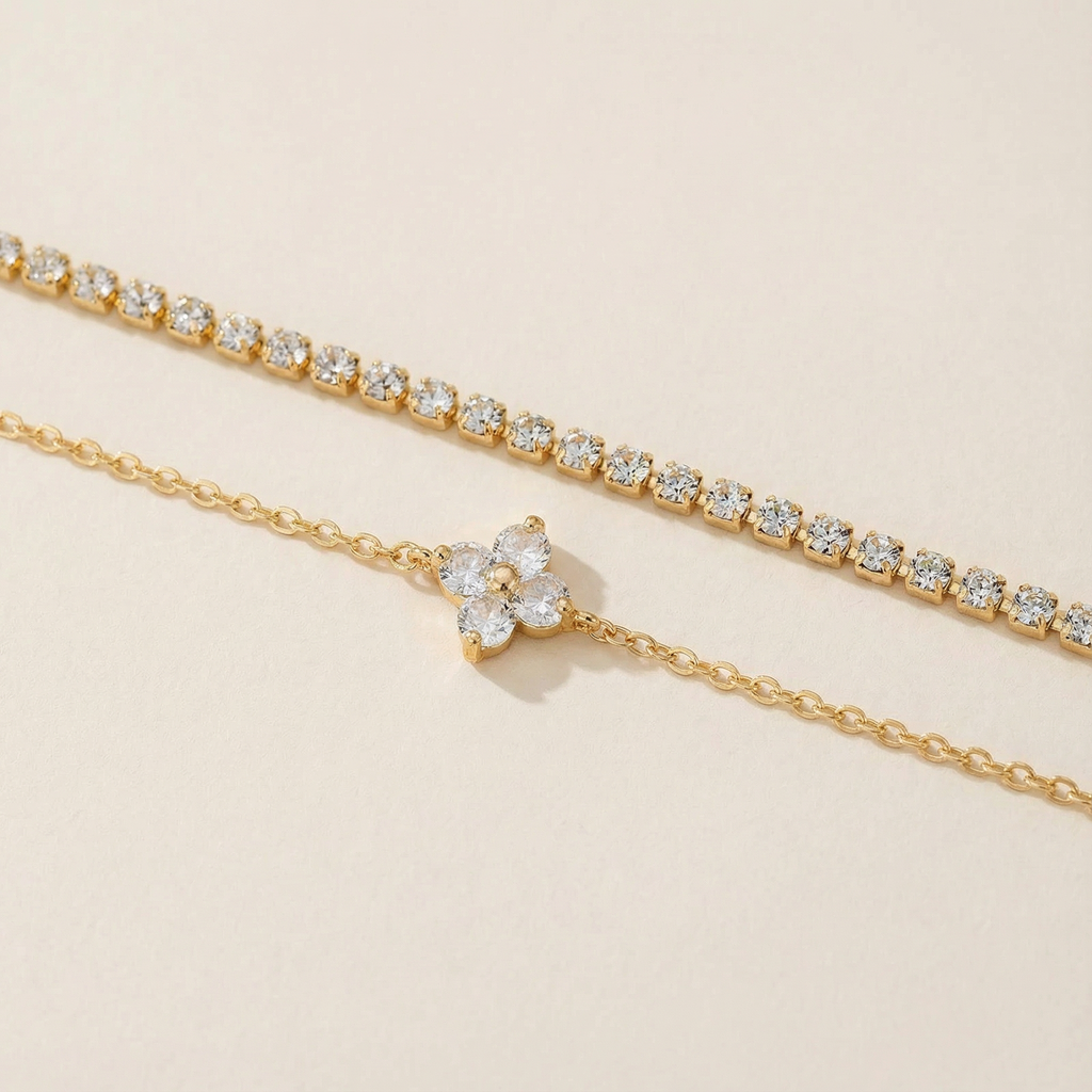 Zoravelle – Set bracciale Flora Zircon