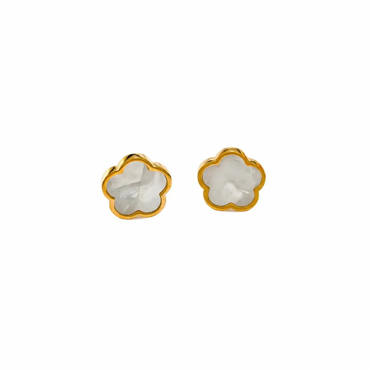 Elegantgoldflowerstudearrings - Zoravelle