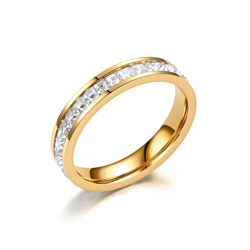 Zoravelle – Veronique Zircon Band Ring
