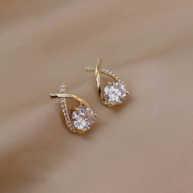 Zoravelle – Celestia Cross Stud Earrings
