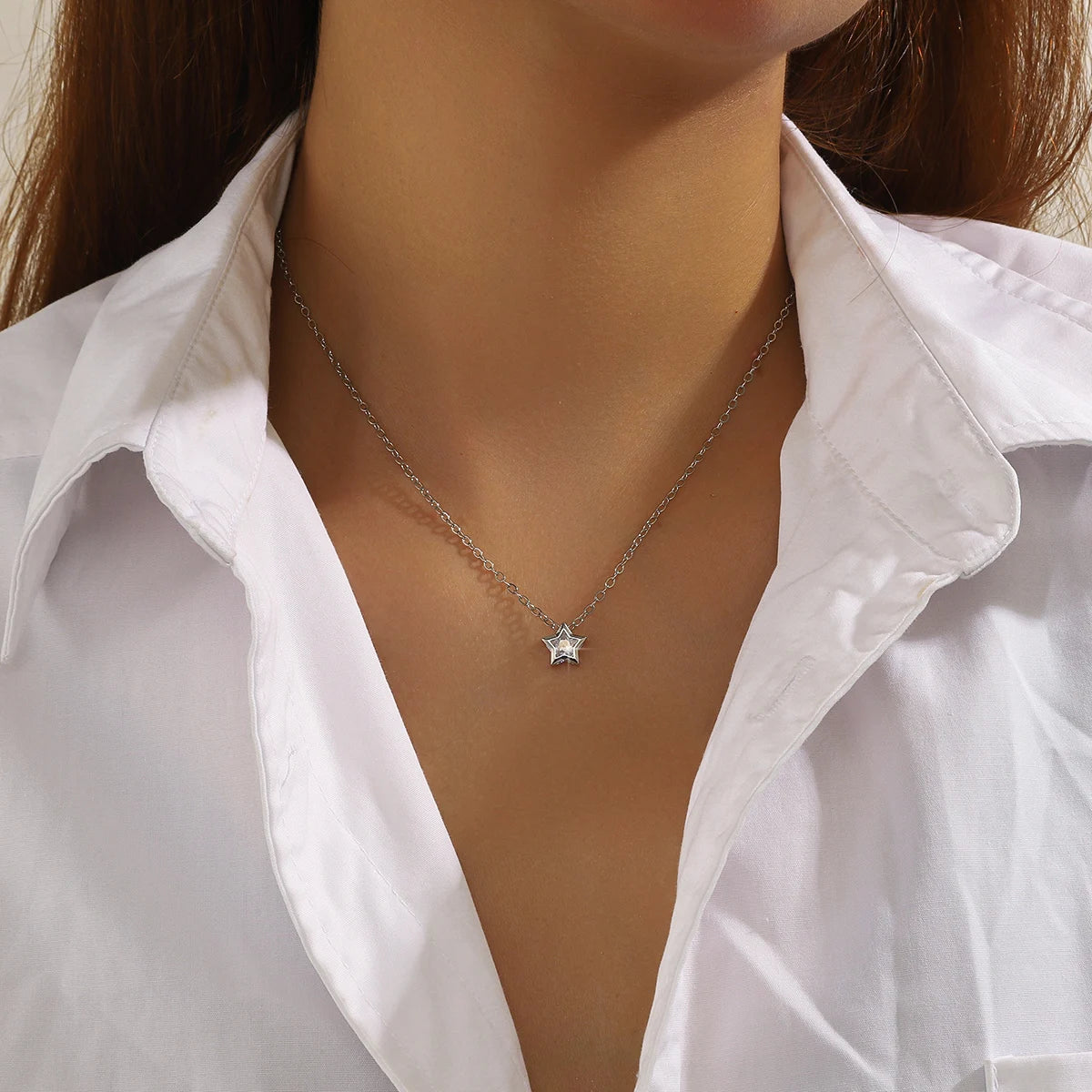 Zoravelle – Luminous Star Pendant Necklace