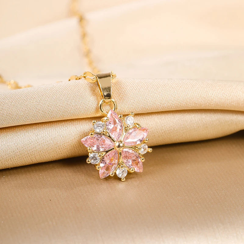 Zoravelle – Sakura Blossom Necklace