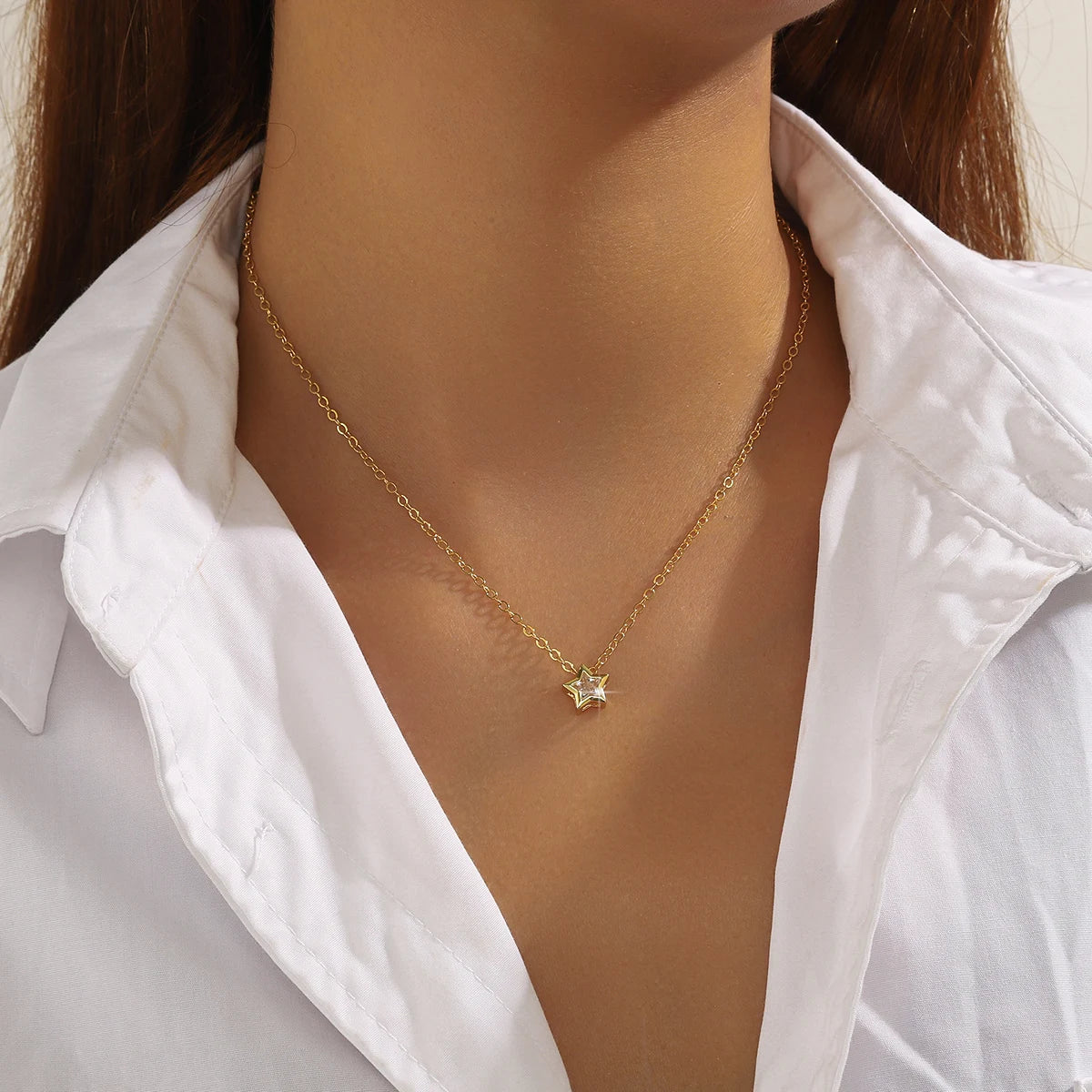 Zoravelle – Luminous Star Pendant Necklace