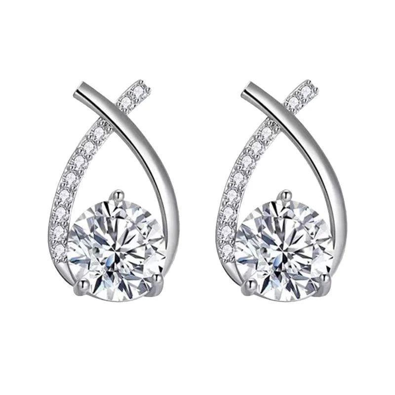 Zoravelle – Celestia Cross Stud Earrings